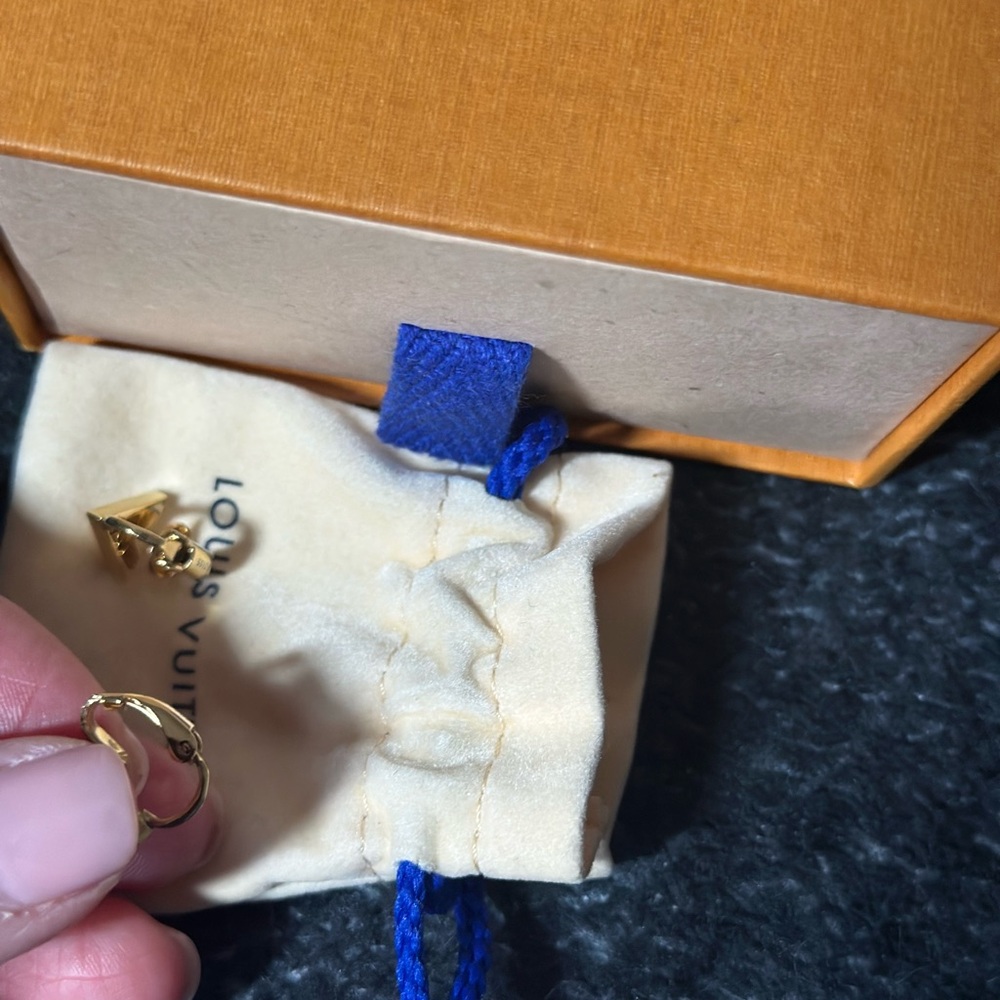 Louis Vuitton Clip On Gold Earrings - Picture 9 of 10
